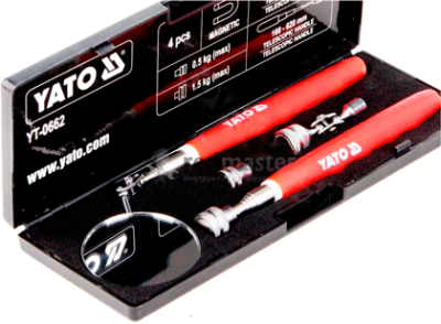 НАБОР ДЛЯ ОСМОТРА ДЕРЖАТЕЛЬ + ЗЕРКАЛО 4ПР YT-0662   бывший арт. 5997740676